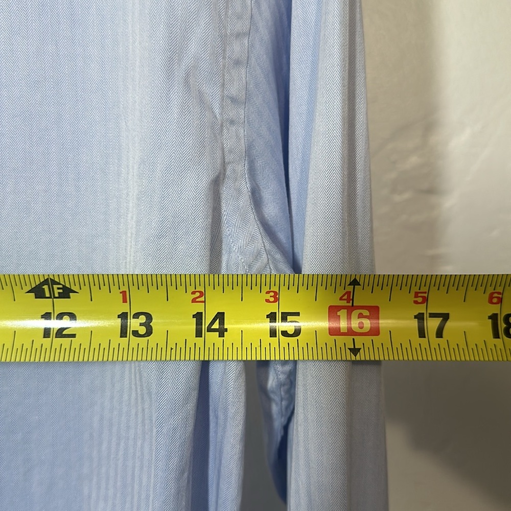 Boss by Hugo Boss Men’s Light Blue Button Down Dress Shirt Size 15 Slim Fit - Picture 9 of 12